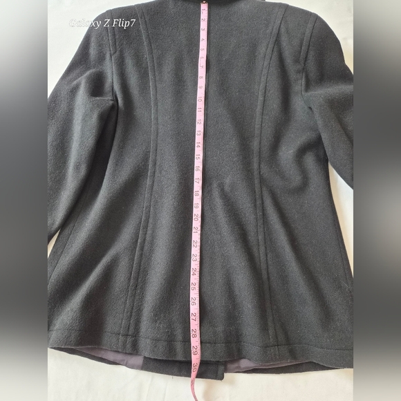 ​Jones New York 100% Pure Wool Double Breasted Pea Coat - Picture 7 of 8